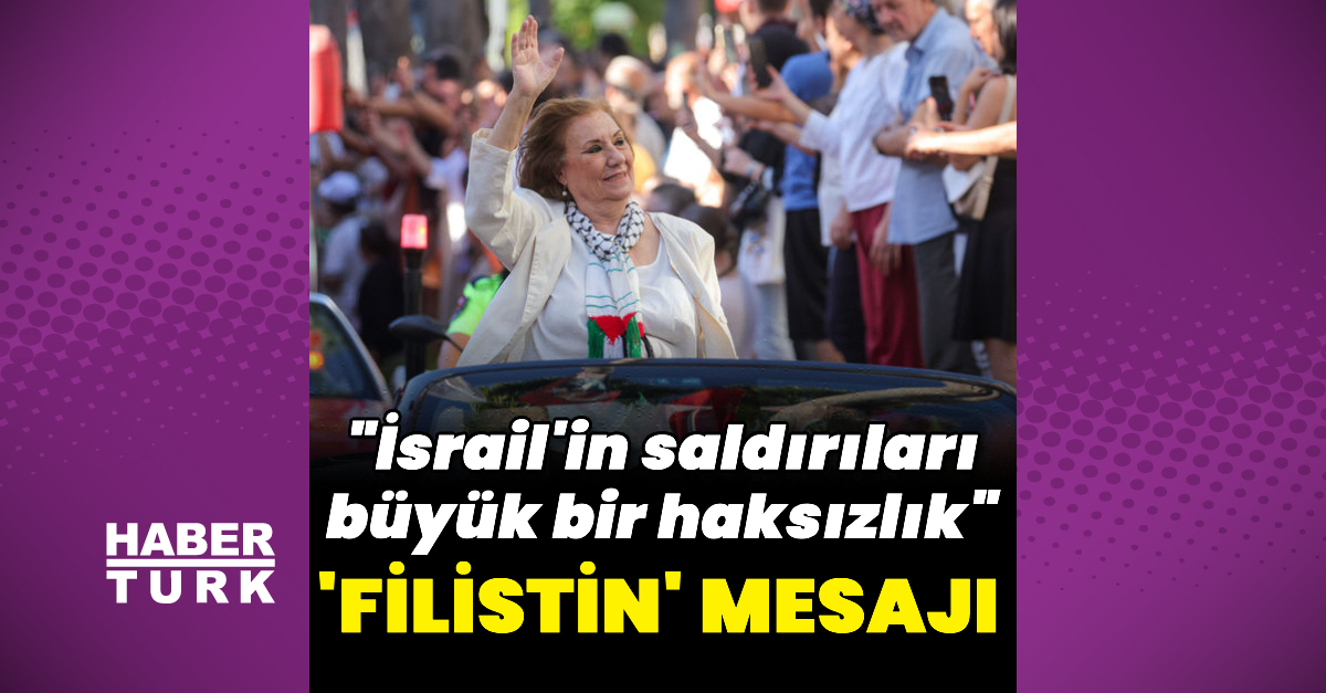 Gülsen Tuncer’den ‘Filistin’ mesajı