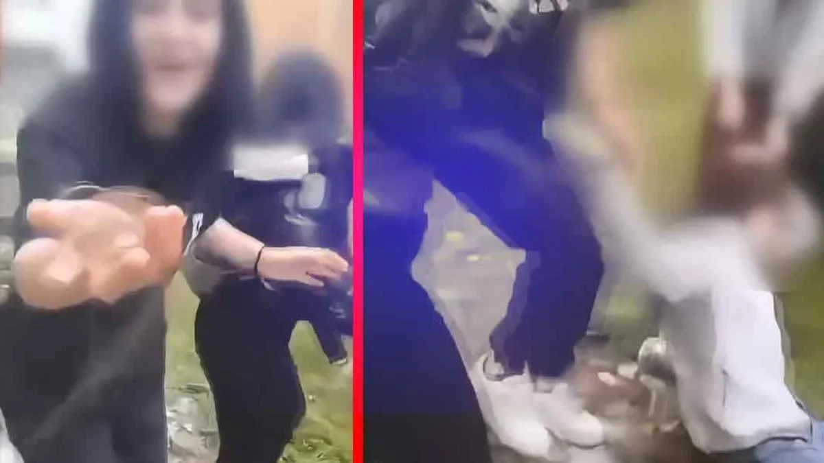 Saçını koparıp kameraya gösterdi! Kız çocuklarının akran zorbalığı kamerada!
